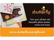 Shutterfly 25 Gift Card Email Delivery