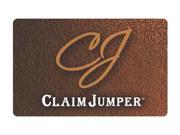 Claim Jumper 50 Giftcard Email Delivery