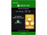 Halo 5 Guardians 3 Gold REQ Packs XBOX One [Digital Code]