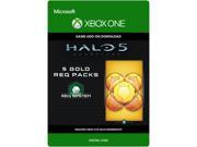 Halo 5 Guardians 5 Gold REQ Packs XBOX One [Digital Code]