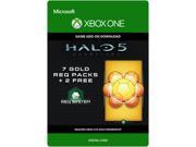 Halo 5 Guardians 7 Gold REQ Packs 2 Free XBOX One [Digital Code]