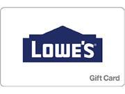 Lowe s 100 Gift Card Digital Delivery