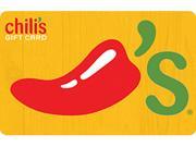 Chili s 25 Gift Card Email Delivery