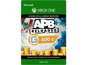 APB Reloaded 400 G1C XBOX One [Digital Code]