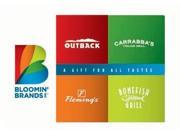 Bloomin Brands 50.00 Gift Card Email Delivery