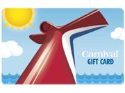 Carnival Cruise 150 Gift Card Email Delivery