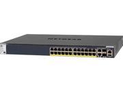 NETGEAR ProSAFE Intelligent Edge M4300 28G PoE 1 000W Stackable 1G L3 Managed 24 Port Switch with Full PoE Provisioning GSM4328PB 100NES