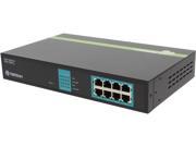 TRENDnet TPE TG81g Network Switches 8 Port Gigabit GREENnet PoE Switch. Limited Life Time Warranty