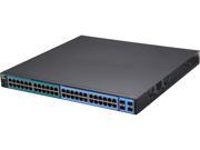 TRENDnet TL2 PG484 48 Port Gigabit PoE Managed Layer 2 Switch with 4 shared SFP slots