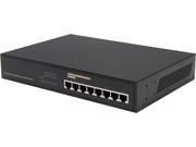Rosewill RGS 108P Two 2 or Four 4 Port Ethernet Desktop Gigabit PoE Switch with Metal Enclosure