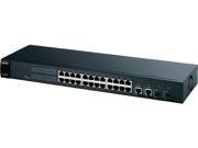 Zyxel Es1528 24-port 10/100 Web Managed Switch With 4 Uplink Ports