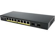 ZyXEL GS1900 10HP 8 Port Gigabit L2 Web Managed PoE Switch w 2 SFP Uplink Ports