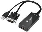 SIIG Portable VGA USB Audio to HDMI Converter