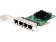 SYBA SI PEX24042 1x PCI e 4 Port Gigabit Ethernet PCI e x1 Network Interface Card