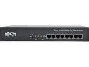 Tripp Lite 8 Port Rack Mount Desktop Gigabit Ethernet Unmanaged Switch with PoE 10 100 1000 Mbps 1URM NG8POE