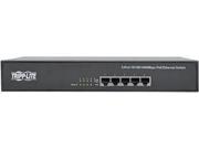 Tripp Lite 5 Port Rack Mount Desktop Gigabit Ethernet Unmanaged Switch with PoE 10 100 1000 Mbps 1URM NG5POE
