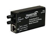 TRANSITION M E PSW FX 02 Mini 10 100 Bridging Media Converter