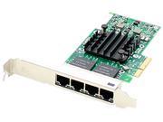 AddOn IBM 90Y9352 Comparable 10 100 1000Mbs Quad Open RJ 45 Port 100m PCIe x4 Network Interface Card