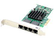 AddOn Intel E1G44HT Comparable 10 100 1000Mbs Quad Open RJ 45 Port 100m PCIe x4 Network Interface Card