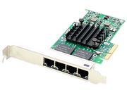 AddOn HP 435508 B21 Comparable 10 100 1000Mbs Quad Open RJ 45 Port 100m PCIe x4 Network Interface Card