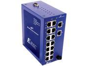 B B Ethernet Managed Switch 16 Port 10 100Base TX Wide Temperature