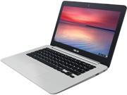 ASUS Chromebook C301SA DS02 13.3 Inch Intel Quad Core Celeron 4GB 16GB eMMC Metallic Grey