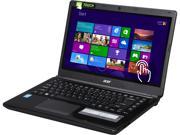 Acer Laptop Aspire E1 472P 6860 Intel Core i5 4200U 1.60 GHz 4 GB Memory 500 GB HDD 0 GB SSD Intel HD Graphics 4400 14.0 Touchscreen Windows 8.1 64 Bit