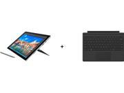 Microsoft Surface Pro 4 128 GB SSD 12.3 EDU Bundle w Blk Type Cover EN