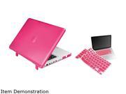 INSTEN Hot Pink Snap in Rubber Case Cover with Keyboard Skin Shield for Apple MacBook Model 1997716
