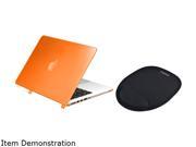 INSTEN Orange Snap in Rubber Case Cover with Comfort Mouse Pad for Apple MacBook Model 1997327