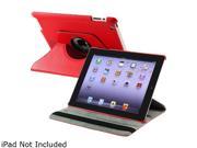 INSTEN Red Leather Case Compatible with iPad 2 3 4 Model 1901586