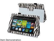 Insten 1901476 Folio Stand Leather Case for Amazon Kindle Fire HD 7-inch 2013 edition, Black Zebra