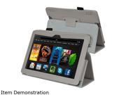 Insten 1901496 Folio Stand Leather Case for Amazon Kindle Fire HDX 7-inch, Gray