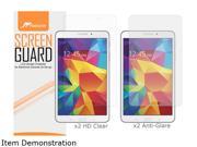 rooCASE Samsung Galaxy Tab 4 8.0 4-Pack Screen Protector (x2 HD Clear, x2 Anti Glare) RC-GALX8-TAB4-AGHD