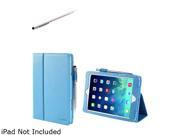 i Blason Blue Slim Book iPad Air Leather Cover With Stylus Model iPad5 606 Blue