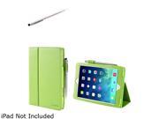 i Blason Green Slim Book iPad Air Leather Cover With Stylus Model iPad5 606 Green
