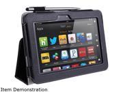 i-blason Slim Book Kindle Fire HD 7 Leather Case Cover With Bonus Stylus KindleHD7-606-Black