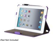 i-blason Book Shell Stand Case Cover Apple iPad Mini with Bonus Stylus iPadMini-Heated-Purple