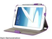 i-blason Book Shell Stand Case Samsung Galaxy Note 8.0 with Bonus Stylus GalaxyNote8-Heated-Purple