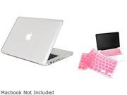 INSTEN Clear Hard Shell Case Light Pink Keyboard Skin Shield Model 1042323