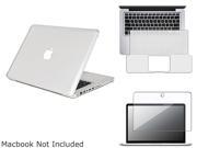 INSTEN Snap On Case - Color: Clear Silicone Case - Color: Clear Clear Snap On Case + Clear Full Keyboard Skin + Clear Screen Protector Compatible W/ 13