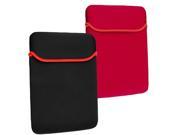 INSTEN Black exterior with red trim Red interior Soft Laptop Sleeve compatible with Apple MacBook Pro 13 inch Black Model 1042728