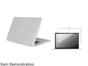 Insten Rubber Coated Case with FREE Reusable Screen Protector Compatible with Apple MacBook Pro