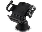 Insten Black Universal Suction Mount In Car Phone Holder Compatible with Samsung© Galaxy S IV S4 i9500 Black 1068231