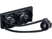 MasterLiquid Pro 240 All In One AIO Liquid Cooler with FlowOp Technology Dual Chamber Design and MasterFan Pro Radiator Fans by Cooler Master