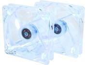 Rosewill ROCF 13002 Blue LED Long Life Sleeve Case Fan transparent 2 pk