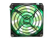 APEVIA CF8SL BGN Green LED Case Fan w Grill