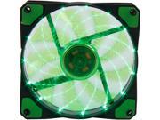 APEVIA CF12SL SGN Green LED Case Fan w Anti Vibration Rubber Pads Retail