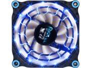 APEVIA 12L DBL Blue LED 4pin 3pin Case Fan w 15x Anti Vibration Rubber Pads Retail