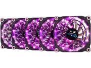 APEVIA 512L DPP Purple Pink LED 4pin 3pin Case Fan w 15x Anti Vibration Rubber Pads 5 in 1 pack Retail